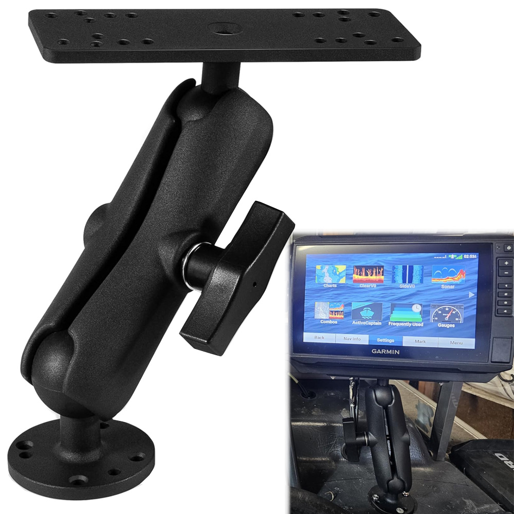 Fish Finder Mount - Aluminum Fish Finder Mount with1.5