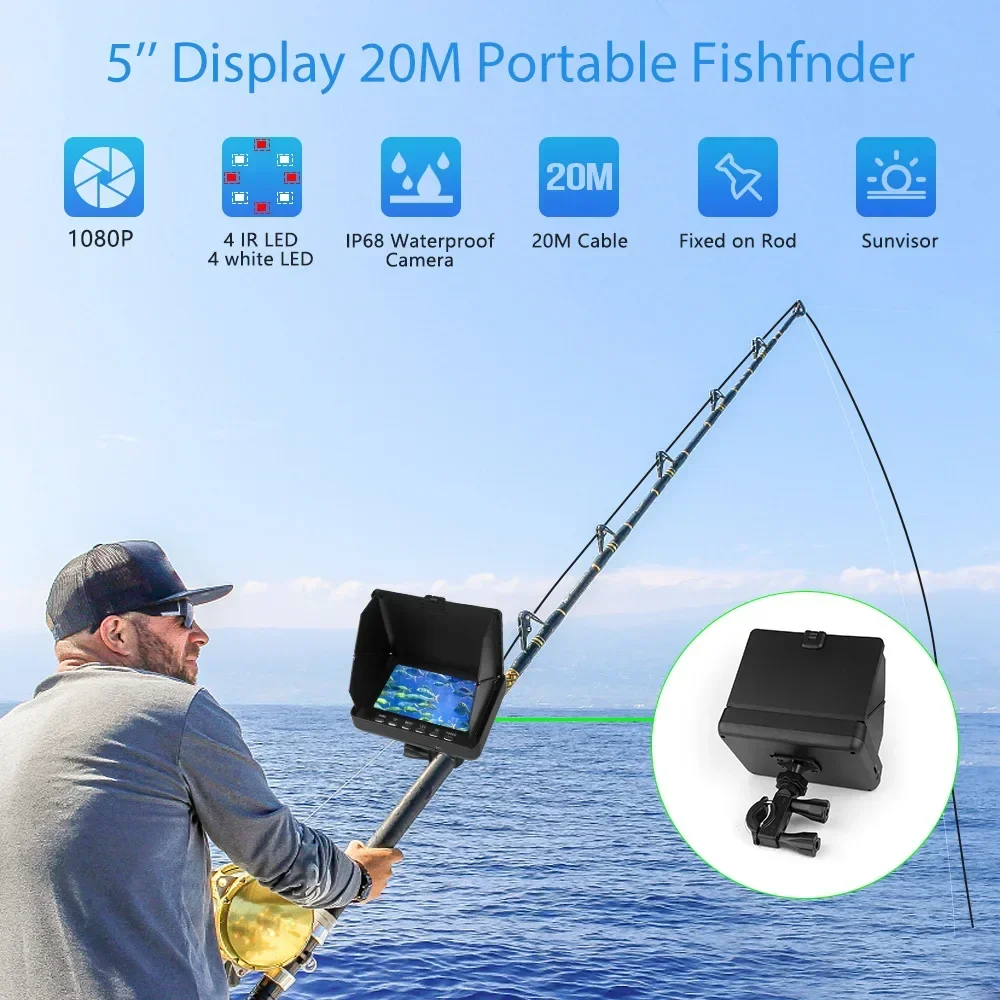 Fish Finder 5.0 Inch LCD Displ - đánh giá và giá Fishing Camera