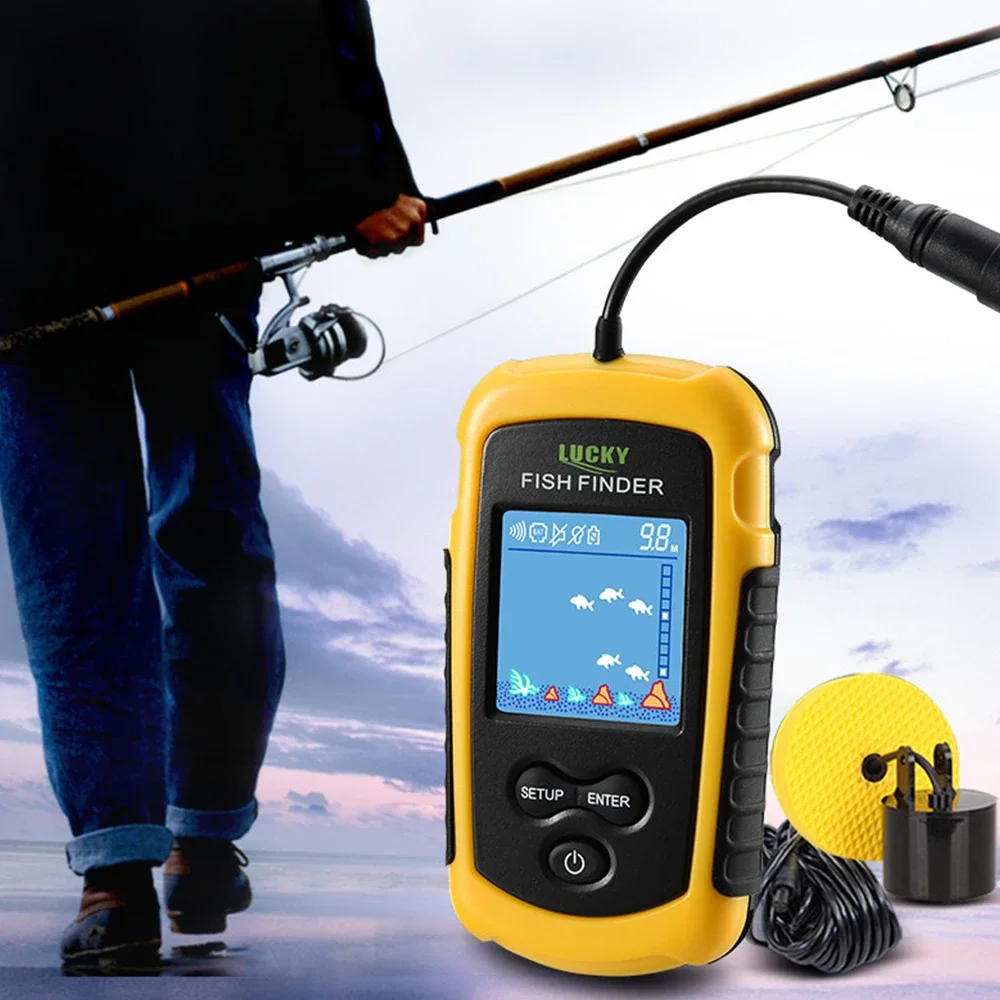 Lucky LCD Color Screen Portabl - đánh giá và giá Fish Finder Cable