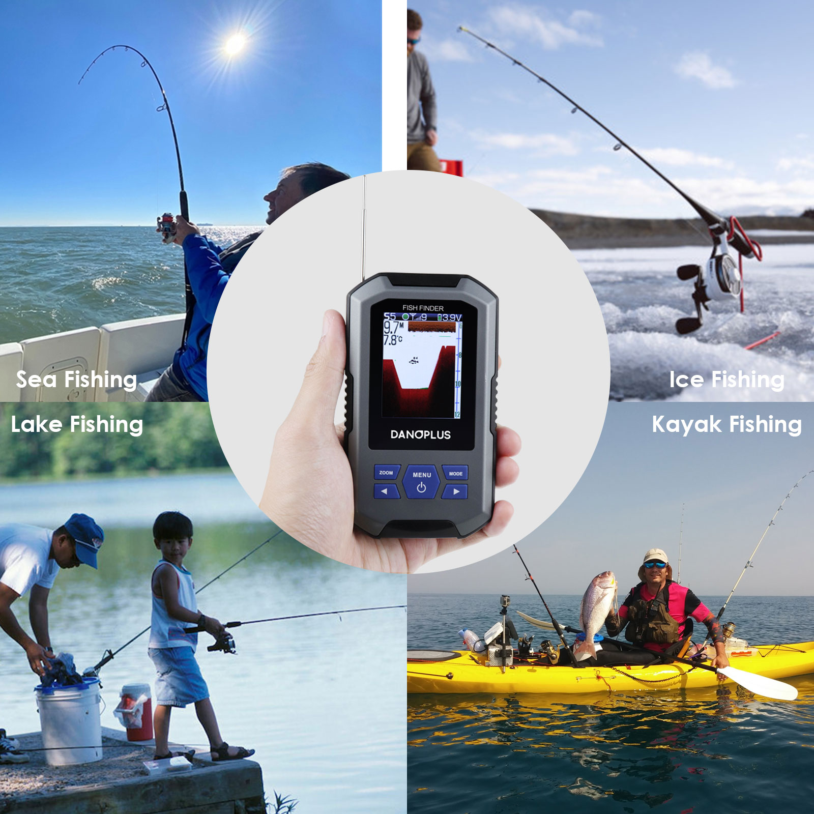 Fish Finder Wireless Sonar Sen - đánh giá và giá Fish Finder