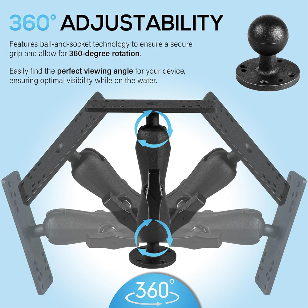 Aluminum Fish Finder Mount wit - đánh giá và giá Fish Finder Mount