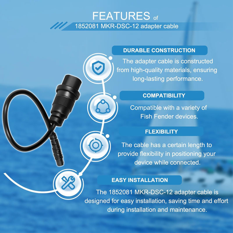 1852081 MKR-DSC-12  4-Pin Fish - đánh giá và giá Fish Finder Cable