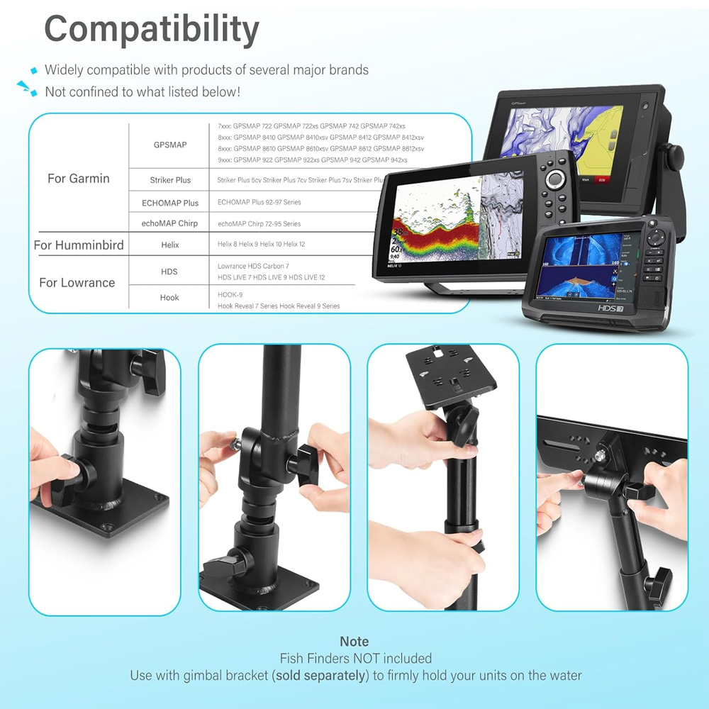 Universal Fish Finder& Chartpl - đánh giá và giá Fish Finder Mount