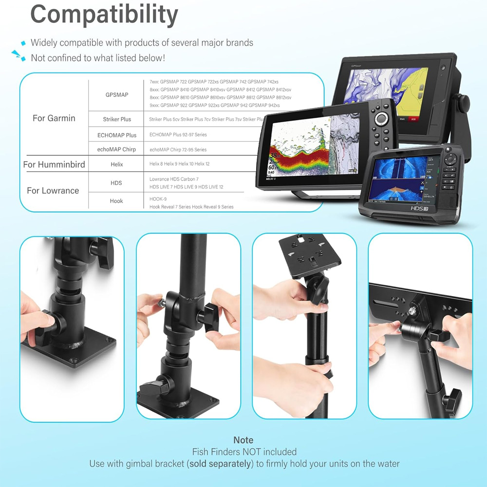 Universal Fish Finder& Chartpl - đánh giá và giá Fish Finder Mount