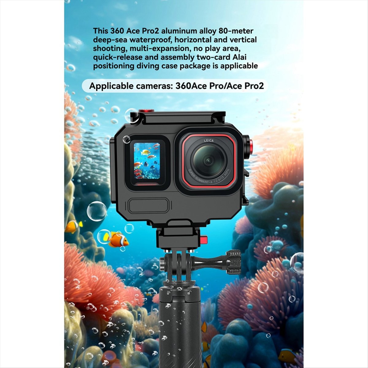 M05K 263FT/80M Waterproof Case - đánh giá và giá Underwater Camera