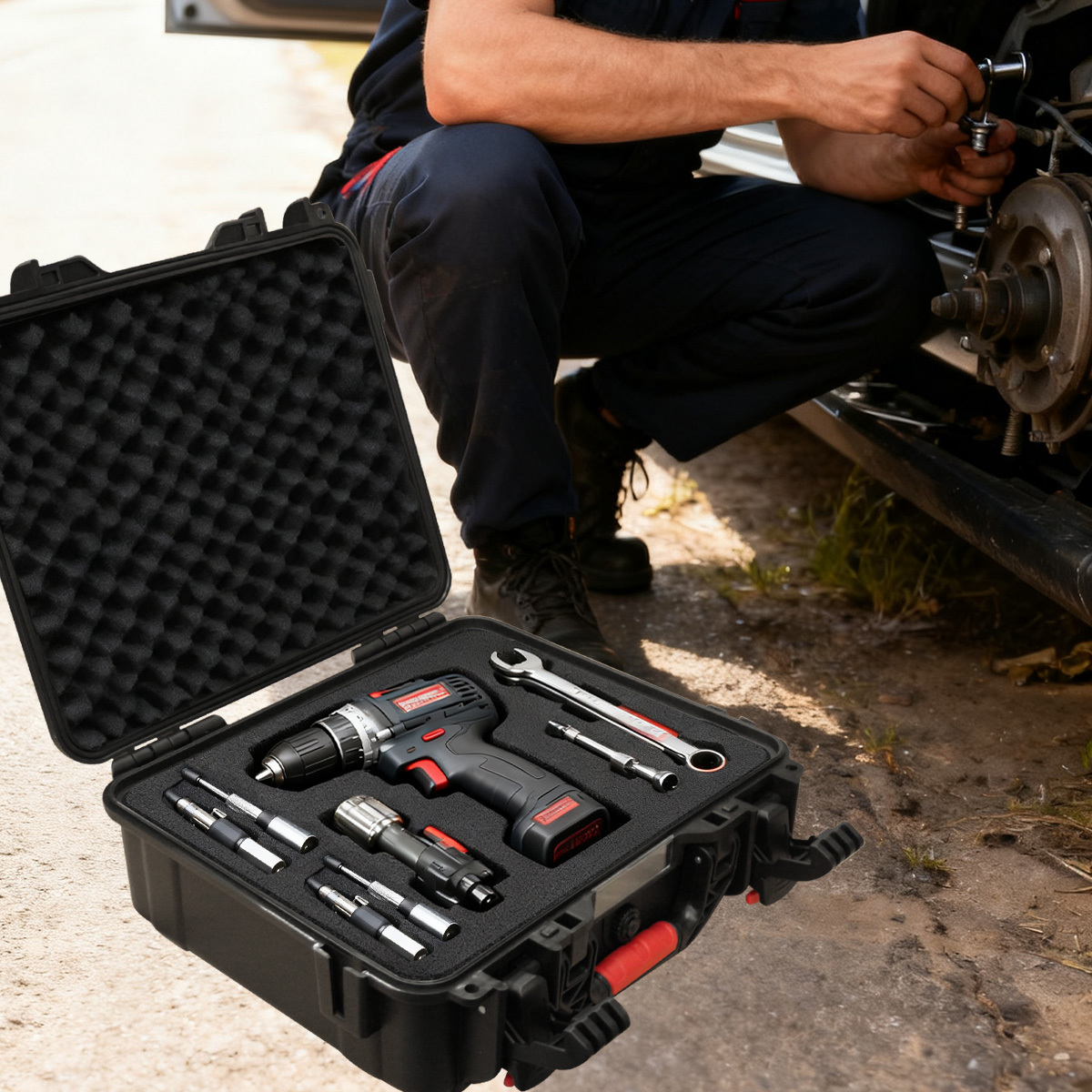 Portable Tool Box with Shock - - đánh giá và giá Fish Finder Case