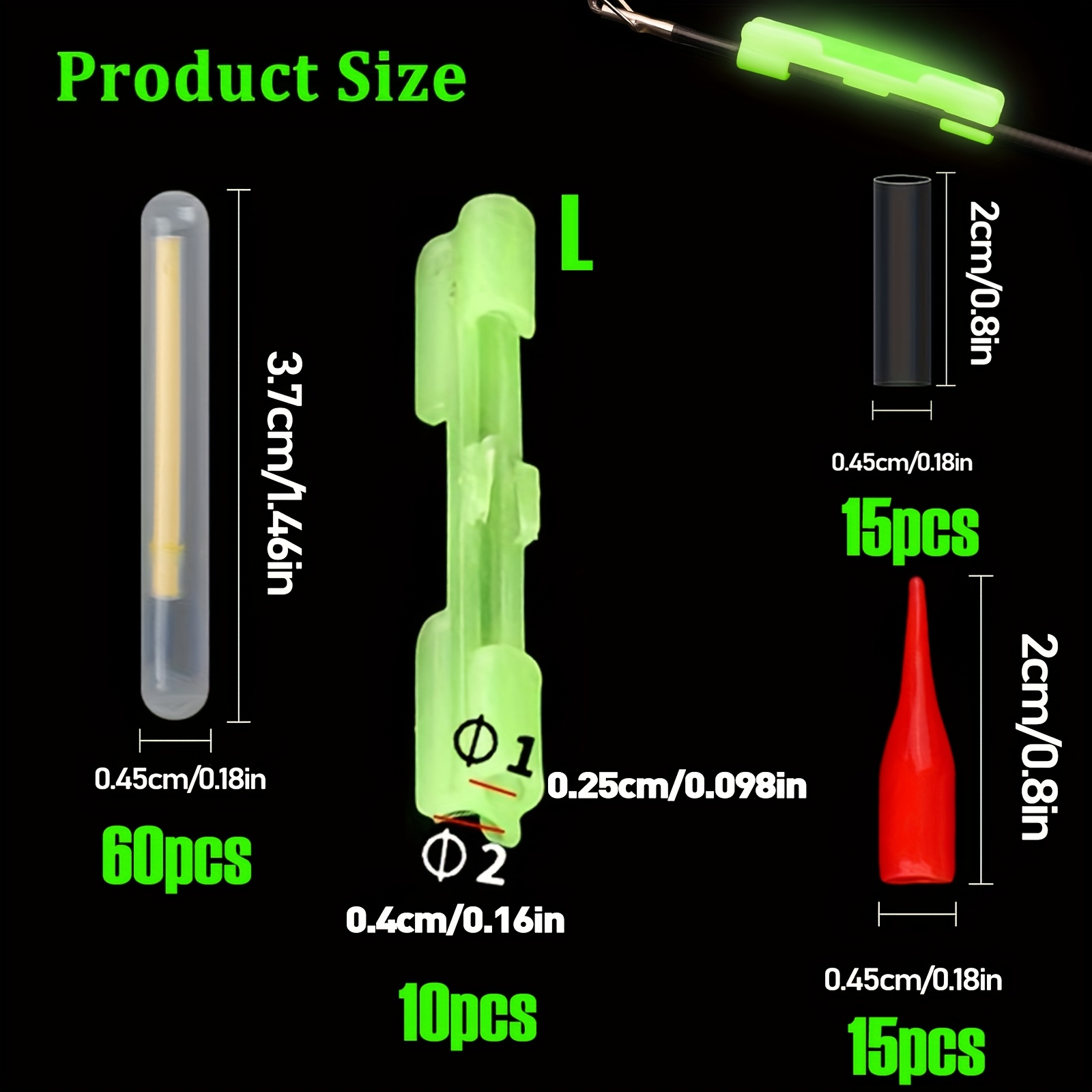 100PCS Fishing Glow Sticks Set - đánh giá và giá Fish Alarm