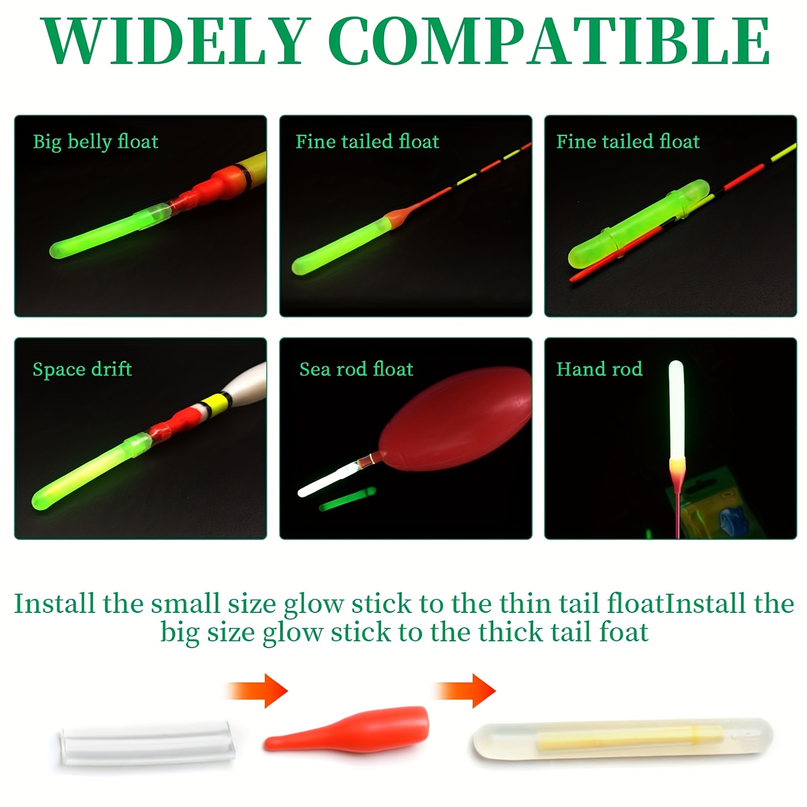 100PCS Fishing Glow Sticks Set - đánh giá và giá Fish Alarm